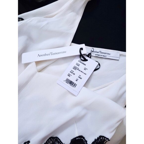 Another Tomorrow Lace Inset Dress Sample - Sm - NWT - Picture 2 of 12